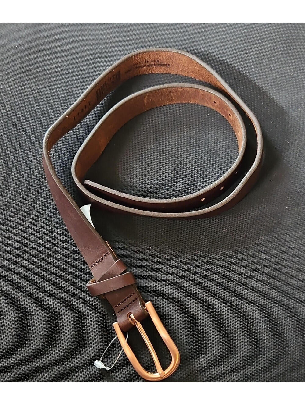 Duluth Men's Brown Adjustable Solid Belt w/ Buckle, Size 26, 1 1/4 in